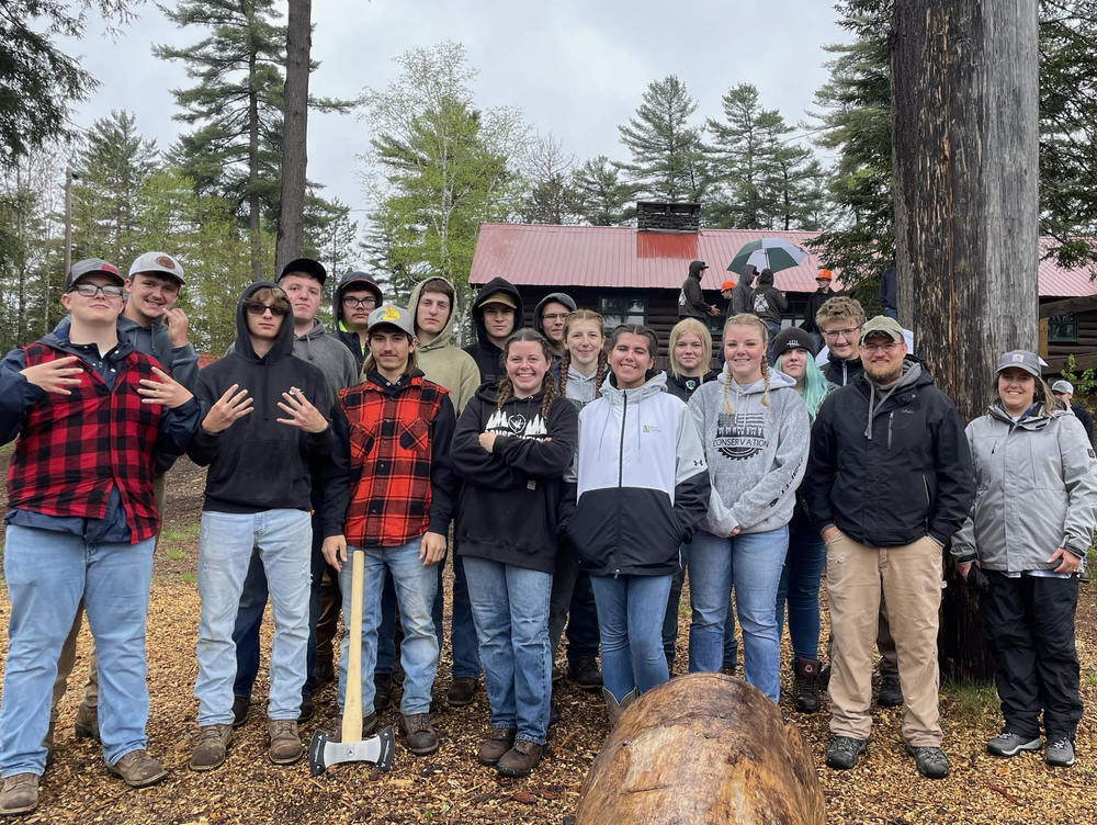 Conservation students pose for a photo at New York State Conservation Competition