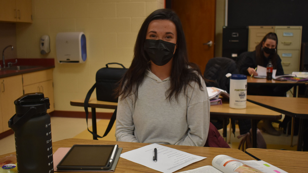 Adult LPN student Megan Szuba in class
