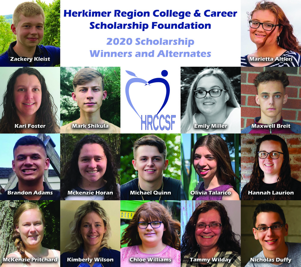 A collage of scholarship recipients and alternates