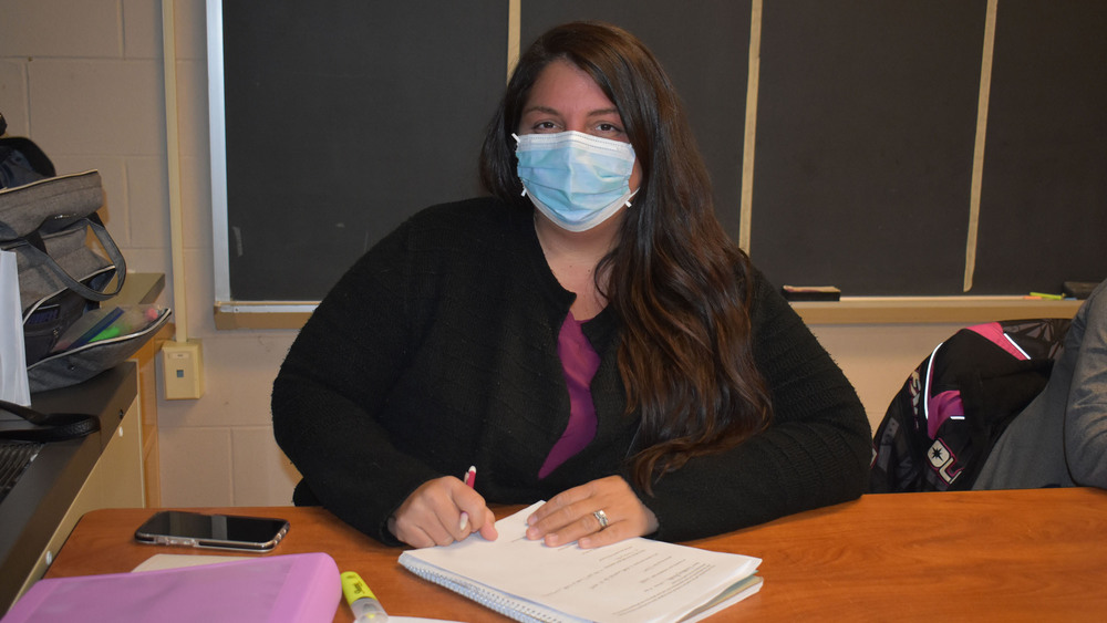 Adult LPN student Lindsey Rende in class