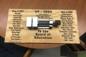 Herkimer BOCES VP-TECH students put skills from Advanced Manufacturing class to work for project