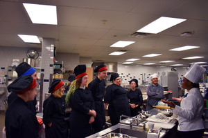 Culinary Institute of America chef provides information, cooks with Herkimer BOCES Culinary Hospitality students
