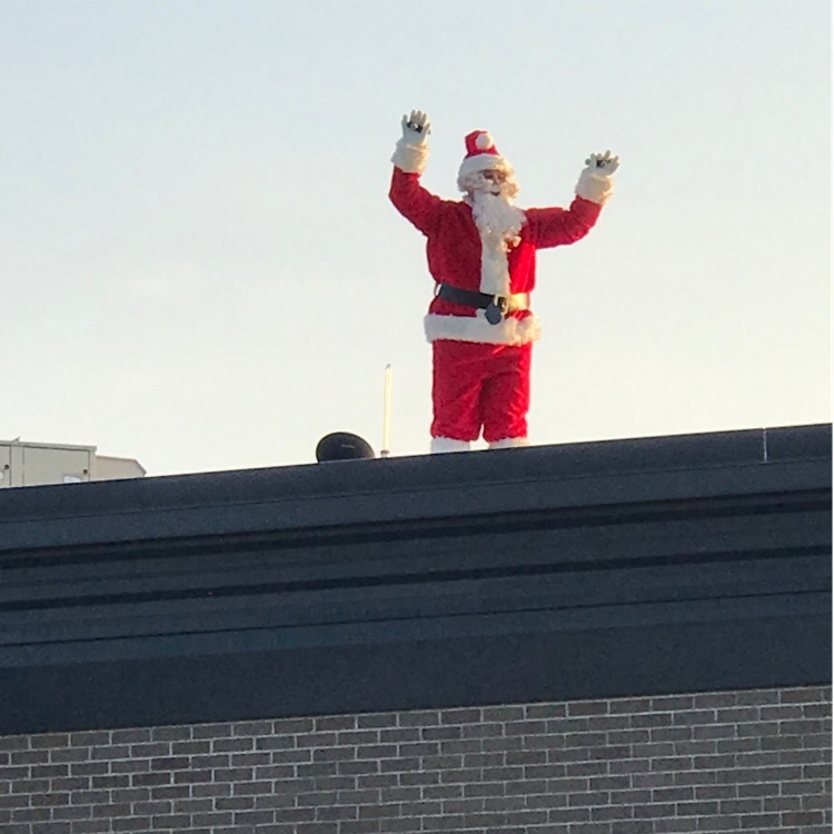 Santa on the roof