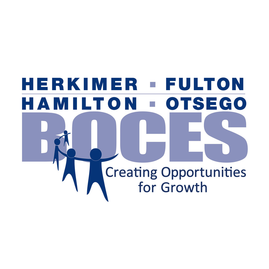 Herkimer BOCES logo in two shades of blue