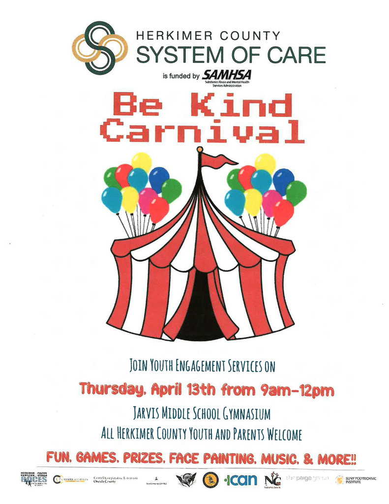 Be Kind Carival today poster