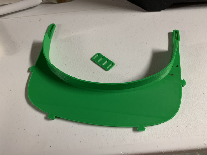 3D-printed headband for masks