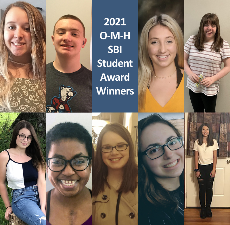 Collage of SBI Student Achievement Award winners