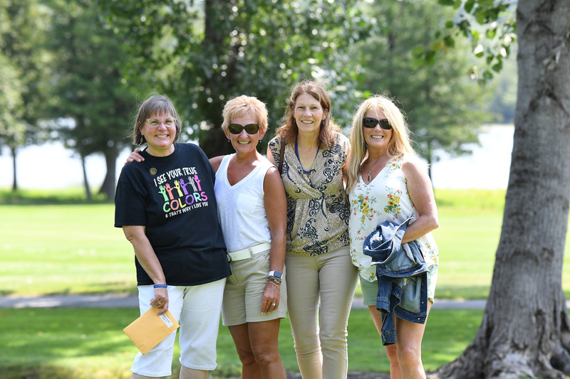 Herkimer BOCES and Scholarship Foundation officials pose for a photo on the golf course