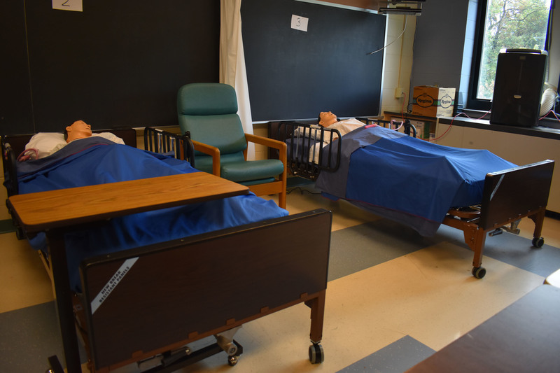 Two LPN lab beds purchased using a grant