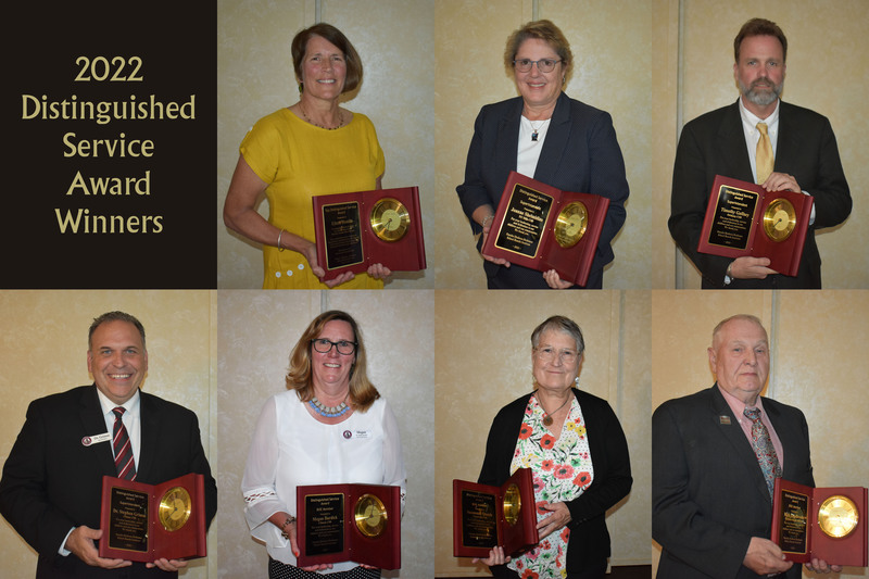Collage of Distinguished Service Award winners