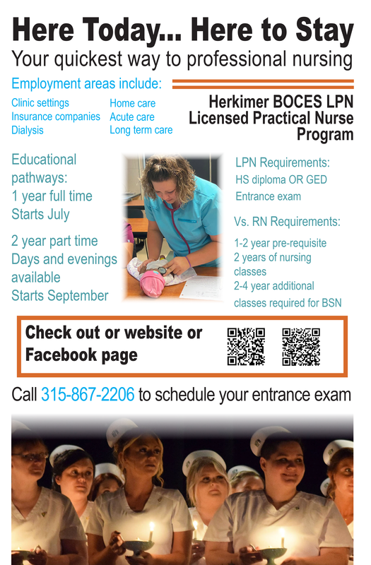 Adult LPN program poster created by a Visual Communications Media Arts student